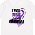 thumbnail image 4 of Inktastic I Wear Purple for My Grandma Lupus Awareness Boys or Girls Long Sleeve Toddler T-Shirt, 4 of 5