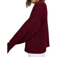 thumbnail image 5 of PRETTYGARDEN Womens Sweaters Fall Trendy Casual Crewneck Long Sleeve Cozy Knit Pullover Sweater Tops Winter Clothing, 5 of 9