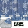 thumbnail image 6 of Xixirimido Christmas Snowflake Blue Pattern Stretch Armless Futon Cover Futon Slipcover Sofa Couch Cover with Elastic Bottom Sofa Bed Covers Furniture Protector Washable, 6 of 8