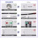 thumbnail image 4 of Cadena de luces LED SINAMER 600 de 6 x 3 m, color blanco, 4 of 6