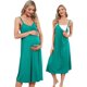 thumbnail image 3 of Women's Modal Loose V Neck Nightgown Nursing Sleeveless Nightdress, 3 of 4