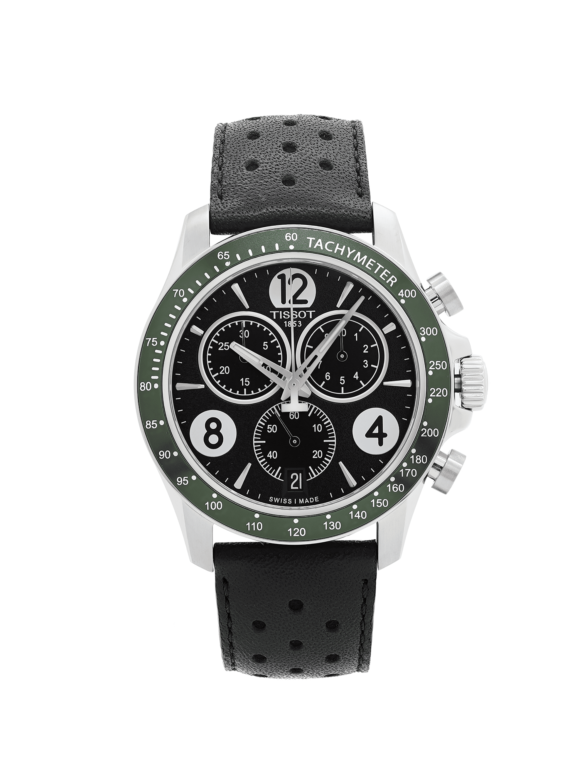 Tissot v8 quartz chronograph black new arrivals