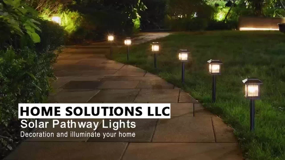 PURELY- 2 Pack Solar Led Lawn Garden Lights White Outdoor Yard Pathway Lighting