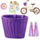 thumbnail image 2 of Bike Basket Rattan Wicker Bicycle Storage Front Basket Bell Tassel Sticker Bicycle Carry Bag Bicycle Basket Cycling Accessories qym unisex, 2 of 2