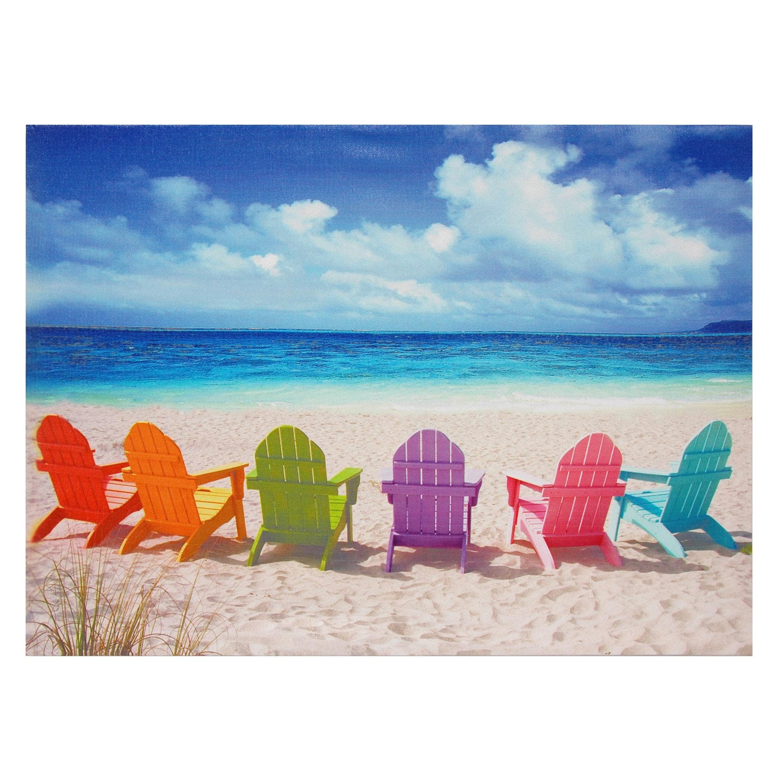 Beach Adirondack Chairs Entryway Floor Mat