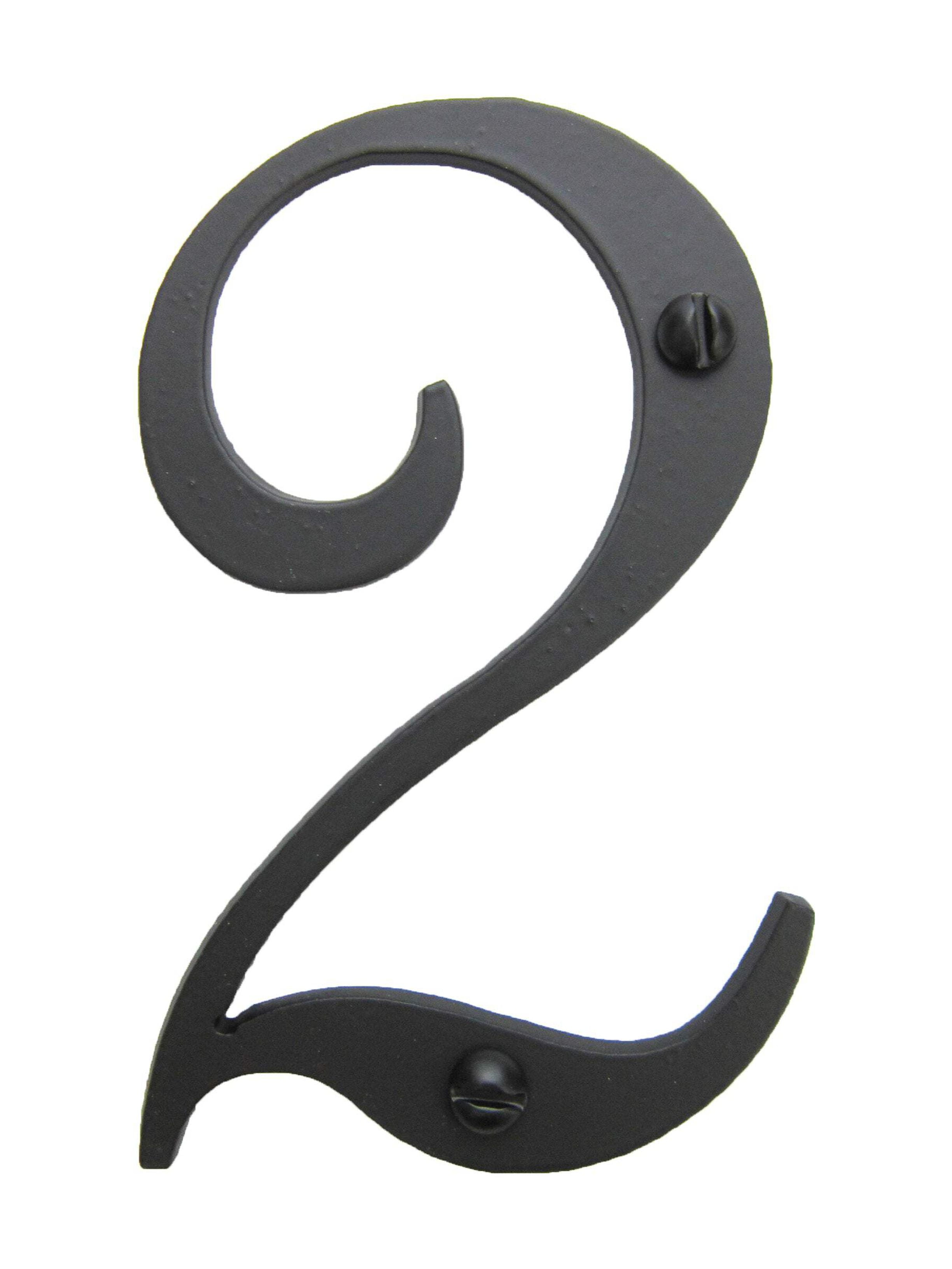 Classic Smooth Spanish Style Address Numbers