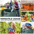 thumbnail image 5 of Bolsa de jardín, bolsa de basura de jardín reutilizable y plegable, bolsa de basura de jardín impermeable y resistente a desgarros, PE tejido con asa, con tapa ER, 5 of 5