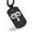 Black, variant on Stainless Steel Aries Zodiac Sign (Ram) Dog Tag Pendant Necklace