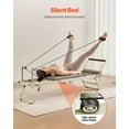 thumbnail image 6 of Foldable Pilates Reformer for Home Use - Dual Spring & Cord Resistance Machine, Supports 400 LBS - for All Levels (Beginner to Advanced), 6 of 11