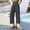Grey, variant on Women's Casual Loose Straight Leg Pants Summer Comfortable Everyday Wear Solid Color Cropped Trousers For Spring And Season Women Pants Casual High Waist 80s Pants for Women plus Size Sweat Pants Wide