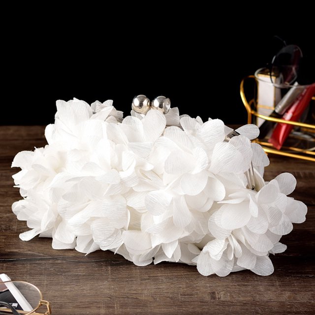 Bolso Hombro Bags Flores Floral Night Bolss Flower Embrague Gran Capacidad Boda Color Sólido
