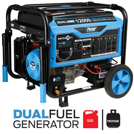 Pulsar 12000 Watt Dual Fuel Push Button Start Power Generator