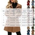 thumbnail image 4 of Tqcoqu Pea Coats For Women Stand Collar Single Breasted Trench Coat Fashion A-Line Fall Winter Jackets, 4 of 9