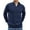 Navy Blue, variant on COOFANDY Men's 1/4 Zip Pullover Long Sleeve Slim Fit Mock Neck Pullover Sweaters