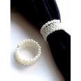 thumbnail image 1 of Set of 6 Round Pearl (Off White) Napkin Rings, 1 of 2
