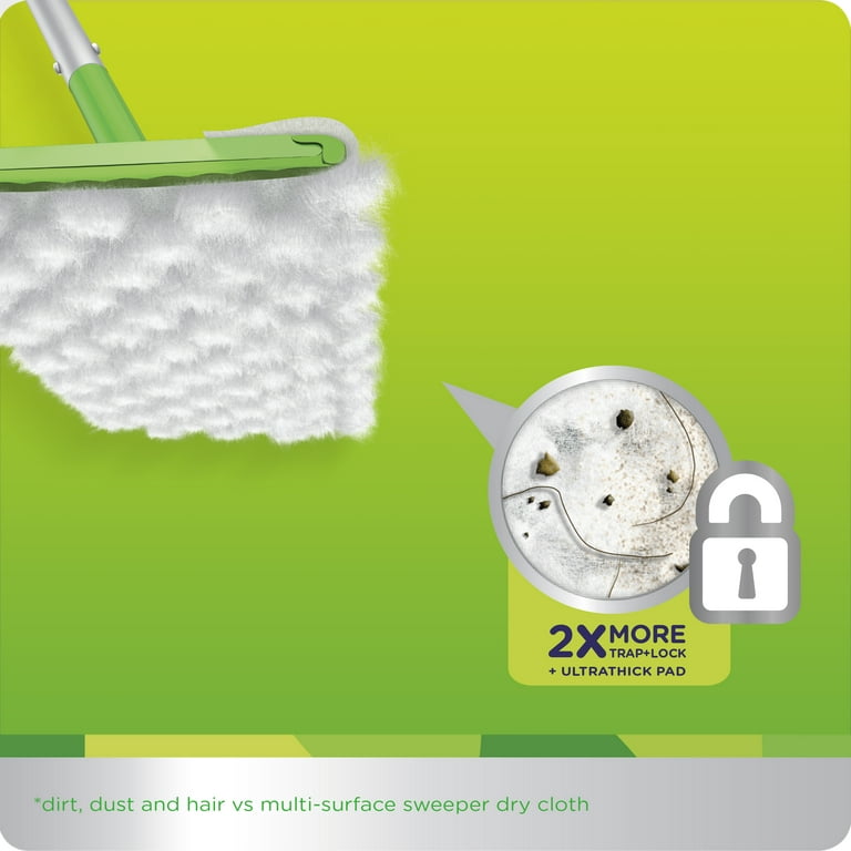 Swiffer Sweeper Heavy Duty Dry Sweeping Pad Refill, Unscented, 32 Count. 