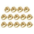 thumbnail image 3 of Thimble Pads, Copper DIY Crafts Hand Made Ring Thimble Round Gold  For Repairing For Sewing, 3 of 8