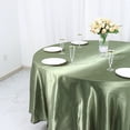 thumbnail image 4 of BalsaCircle 108" Round Satin Tablecloth Eucalyptus Green Round Table Linen, 4 of 8