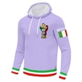 thumbnail image 4 of Valora Men Sweatshirt Men's Hoodies Sweatshirts Casual Fashion Sweater with Comfortable Fit for Daily Wear Stylish Italian Print Letter Hoodie Autumn Winter Menswear Purple 2XL, 4 of 4