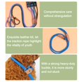 thumbnail image 4 of Braided Dog Leashes Rope Pet Dogleash Dog Traction Rope Leashes Dog Walking Training Lead For Dogs Green Integrated Rope 8mm*4feet, 4 of 5