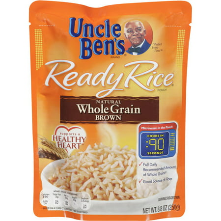 Uncle Ben's Ready Rice Whole Grain Brown Rice, 8.8 oz - Walmart.com