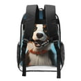 thumbnail image 2 of Kdxio Playful Smile Cute Dog Clear Backpack, Transparent Bookbag for School for Women Men, Capacity Clear Bag for College, Travel, 2 of 7