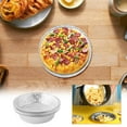 thumbnail image 4 of Lot de 30 Plats Ronds en Papier D\'aluminium, Plats Jetables en Papier D\'aluminium, Plats à Emporter en Aluminium avec Parois Inclinées pour Tartelettes, Rangement, Service et Réchauffage - Plateaux à Emporter, Batterie de Cuisine Jetable, 4 of 6
