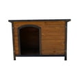 thumbnail image 7 of Zylina Large Cabin Home Wooden Dog House Asphalt Roof 46"(L) x 30"(W) x 33"(H), 7 of 7