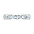 thumbnail image 3 of 1 Carat Diamond Wedding Band Ring in 14K White Gold (Ring Size 7.25) (SI1-SI2 Clarity), 3 of 5