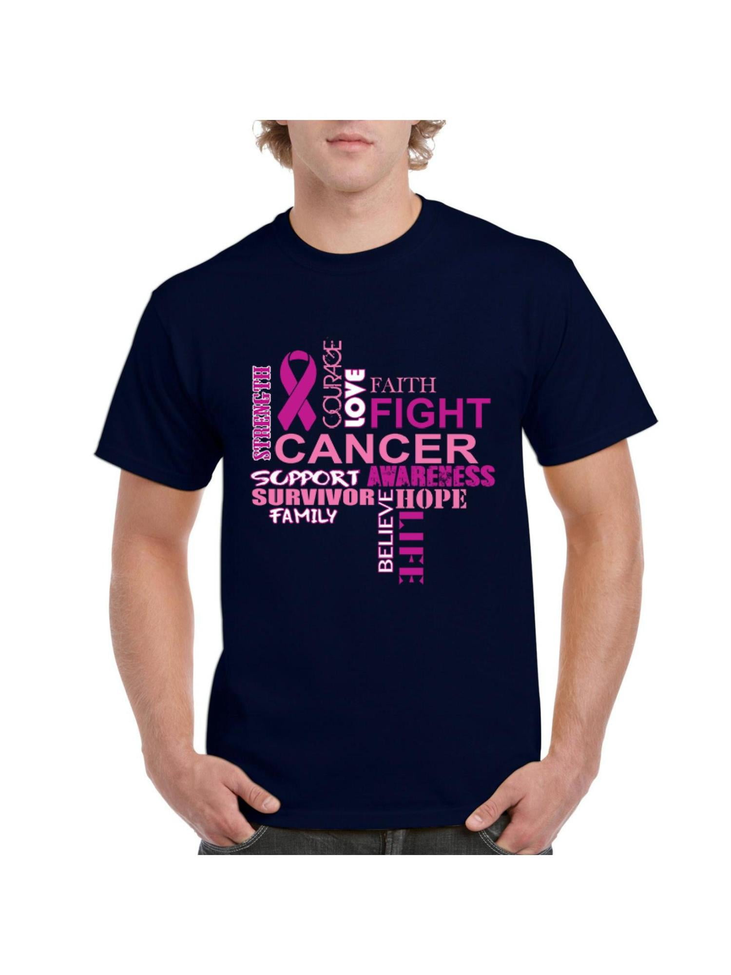 IWPF Mens Cancer Awareness Fight Breast Cancer Short Sleeve TShirt