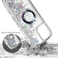 thumbnail image 3 of NageBee Designed for iPhone 13 Mini Magnetic Case for MagSafe, Tempered Glass Screen Protector/Wrist Strap Lanyard, Glitter Floating Liquid Cute Case (Diamond), 3 of 6