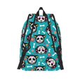 thumbnail image 3 of Naloa Skull Cat Print Durable Canvas College Rucksack,Laptop Excursion Backpack,Travel Notebook School Backpack,Bookbag For Men Women, 3 of 5