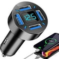 Xinduolei Usb C Car Charger 66 W Usb C 4 Ports Fast Car Charger Usb Type C Plug Car Lighter