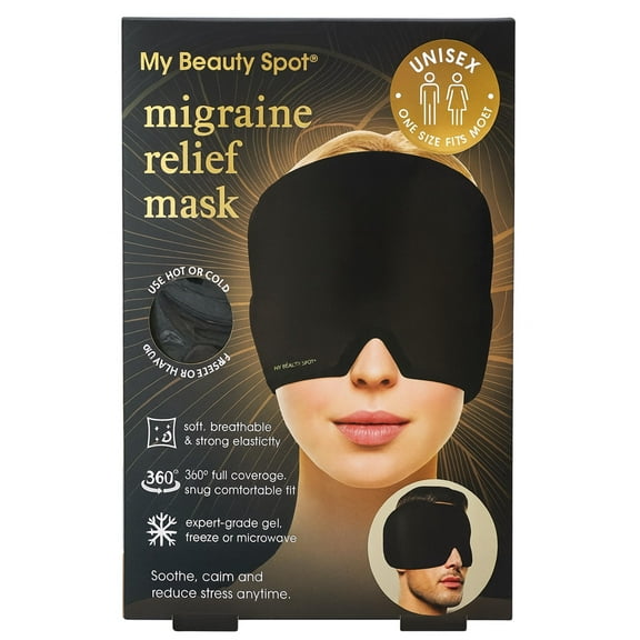 My Beauty Spot Therapeutic Migraine Facial Mask with Gel Inserts for Relaxation & Pain Relief