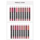 thumbnail image 4 of Organic Vegan 19 Lip Color Shade Magic Velvet Red Edible Brown Waterproof Matte Pink Nude Lipstick Brand Pencil Crayon Lip Liner, 4 of 5
