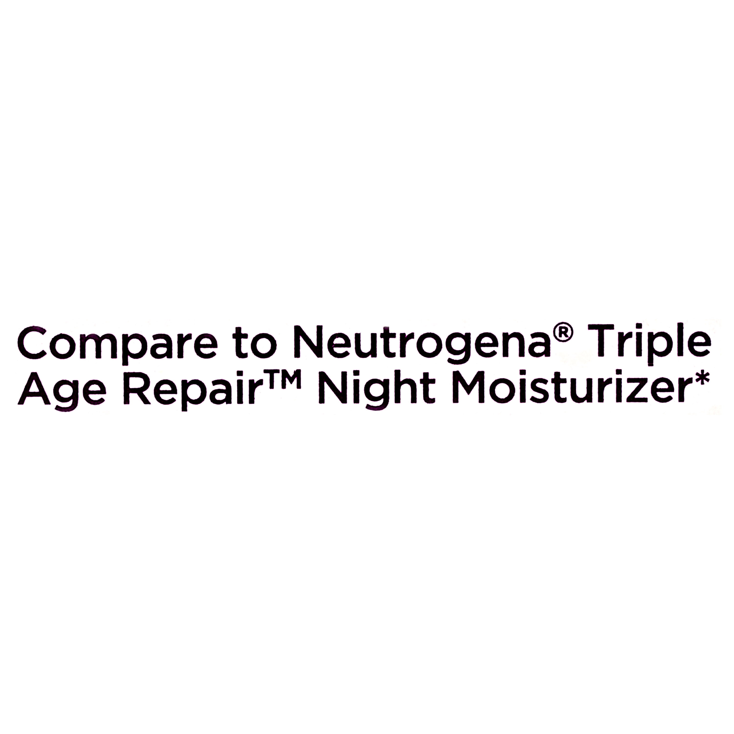 (3 pack) Equate Triple Repair Moisturizer Night Cream, 1.7 oz