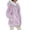 192#Light Purple, variant on Plus Size Winter Coats for Women Full Zip Oversized Fleece Sherpa Jacket Drawstring Fuzzy Hooded Outerwear w/Pockets Light Gray XL