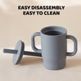 thumbnail image 6 of The second generation VODVOB unprinted cup adopts a simple design style and is specially designed for independent drinking training of babies over 6 months old. Made of food-grade silicone, 6 of 10