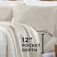 thumbnail image 7 of Great Bay Home Super Soft Extra Plush Fleece Warmer Sheet Set  (Twin, Ivory), 7 of 7