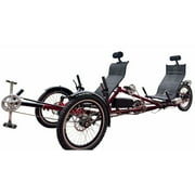 Electric Tandem Recumbent Trike – 2 Seater 3 Wheel Electric Bike for Adults, 48V Battery, Ideal for Couples