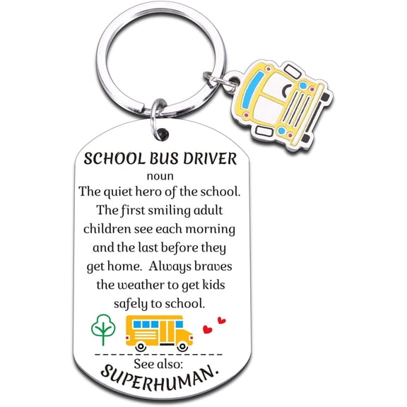 School Bus Driver Appreciation Gifts for Women Men, Bus Driver Valentines Gifts, Thanksgiving Bithday Thank You Gifts for Bus Driver, School Bus Driver Retirement Valentines Day Gifts