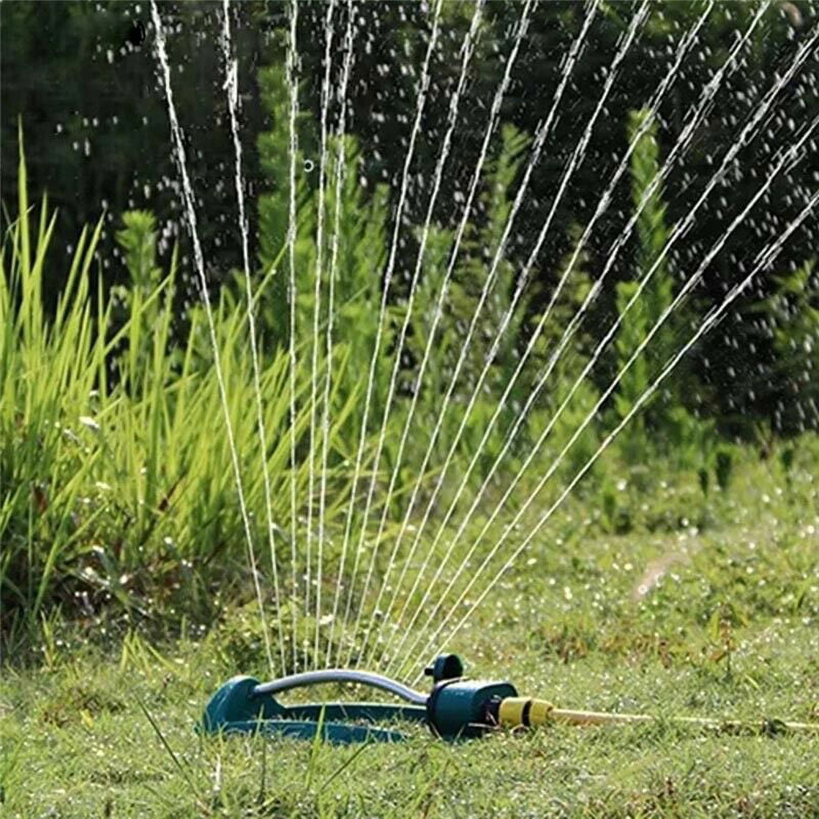 EIMELI Garden Turbo Oscillating Sprinkler 15 Holes Covers Up To 2,800 Sq Ft