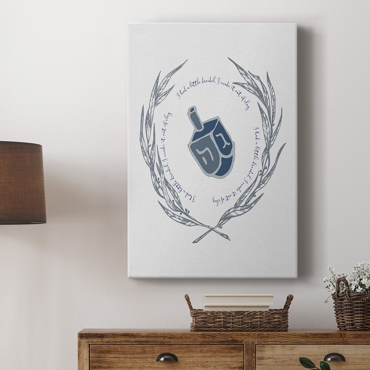 Hanukkah Dreidel Premium Gallery Wrapped Canvas - Ready to Hang