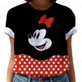 thumbnail image 1 of Disney Mickey Minnie Mouse T Shirt Fashion Women New Harajuku Ulzzang T Shirt Female T Shirts Summer Short Sleeves Woman ClothesXXXL Gao Jinjia LED, 1 of 2
