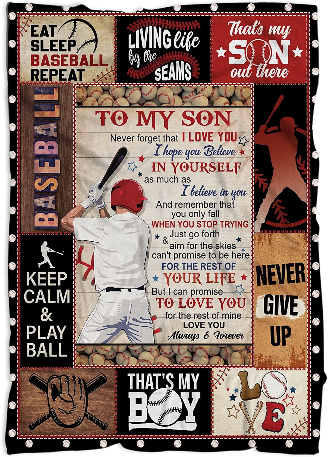 Son Blanket Gifts from Mom & Dad, to My Son Throw Blanket for Couch Bed