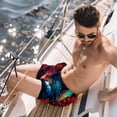 thumbnail image 2 of luoweisi Men's Beach Shorts Quick Dry Swim Trunks with Mesh Lining Wolf S, 2 of 5
