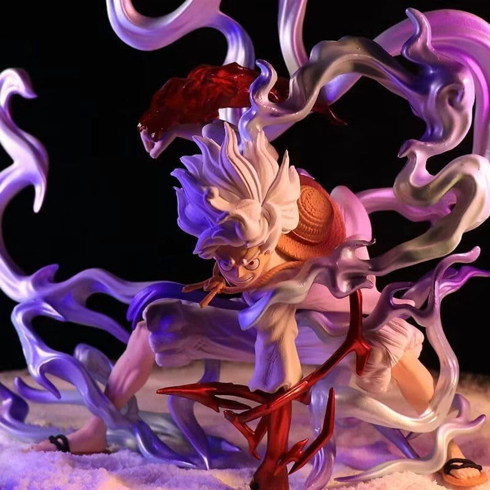 Luffy Figure Fighting Flame Nika Luffy 27cm/10.6inch Action Figures PVC Characters Collectible Handicrafts Souvenirs for Anime Fans Gifts