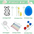 thumbnail image 2 of 24PCS Easter Basket Stuffer Party Favors, Magic Puffs, 3D Aqua Puffs, DIY Art Crafts Kits Paint for Kids, Foam Texture Painting Kit for Boys & Girls, Easter Surprise Eggs Gift, Prefilled Easter Eggs, 2 of 9
