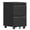 Black, variant on Locking File Cabinet 3 Drawers On Wheels Under Desk, Metal Filing Cabinets For Home Office, A4, Letter-Size Files, Hanging File Folders- Assembly Required(Black)