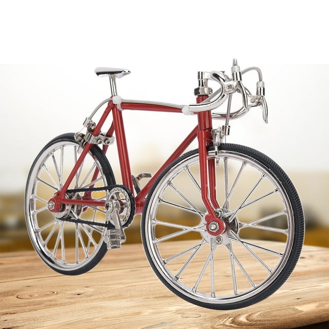 Bicicleta en miniatura, 1:10, mini bicicleta para casa de muñecas, juguete para casa de muñecas, bicicleta para casa de muñecas resistente y duradera